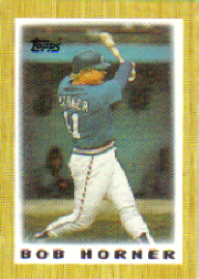 1987 Topps Mini Leaders Baseball Cards 001      Bob Horner DP